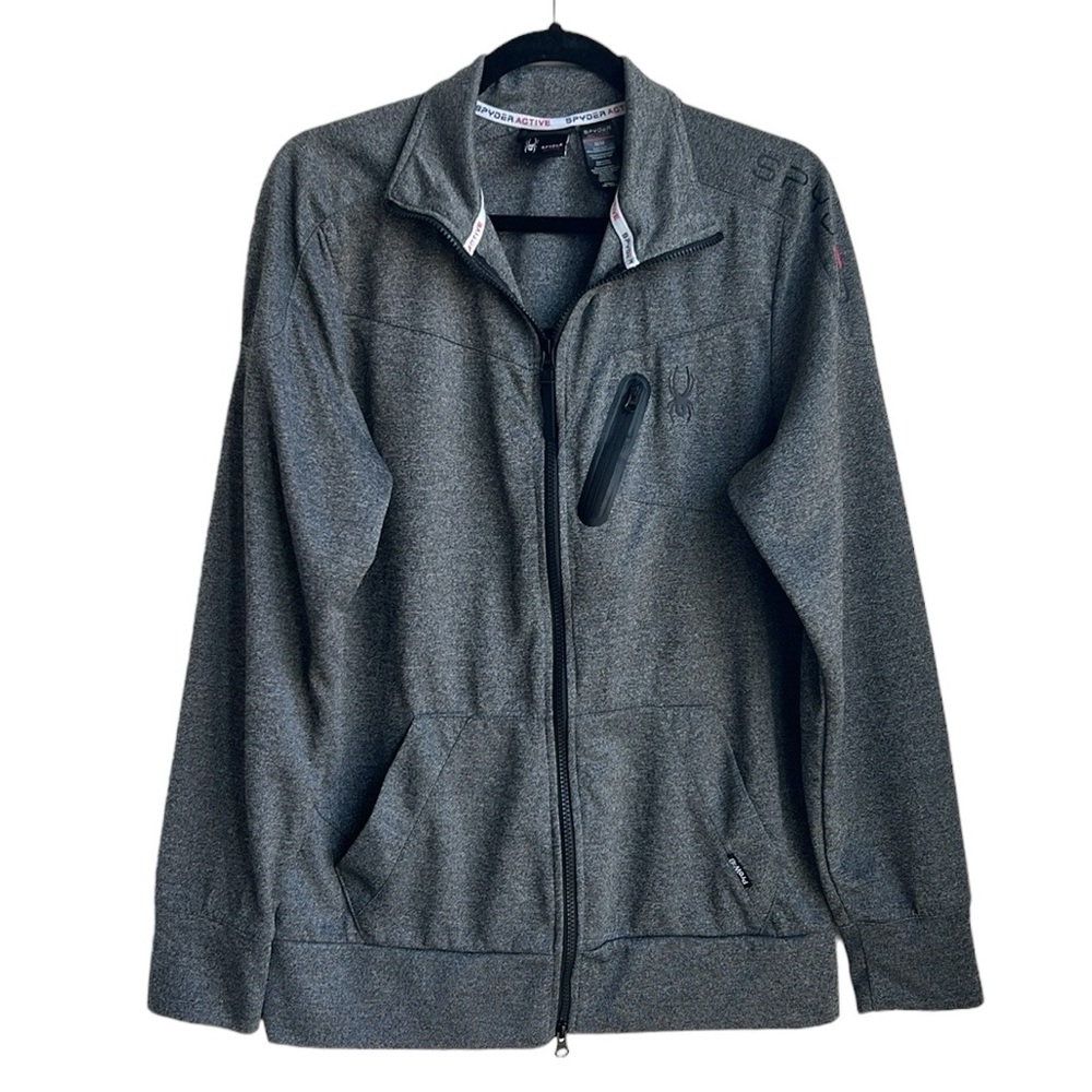 SPYDER Active Men's Full Zip Jacket Gray Size M